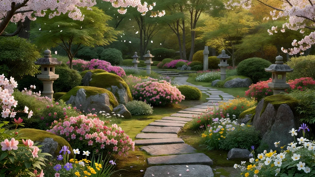 谷の庭園